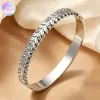 Silver leaf-shaped cat's eye stone jade bracelet and sand gold bracelet are fashionable and versatile ladies' jewelry details Picture